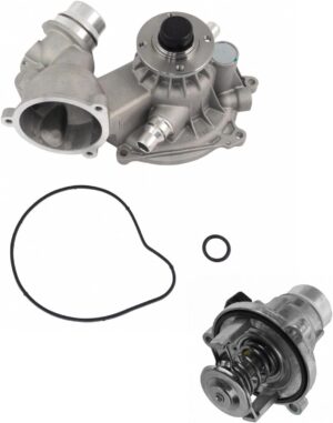 Engine Water Pump and Thermostat Assembly Compatible with 2004-2005 BMW